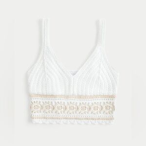 Hollister Crop Crochet-Style Bralette